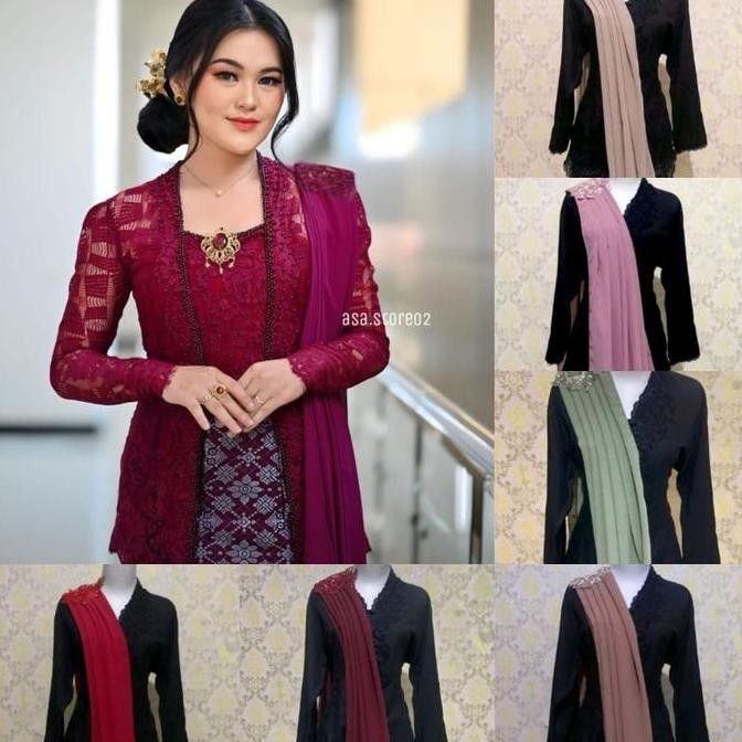 Selendang Kebaya Ceruty /Selendang Pundak/Selendang Wisuda