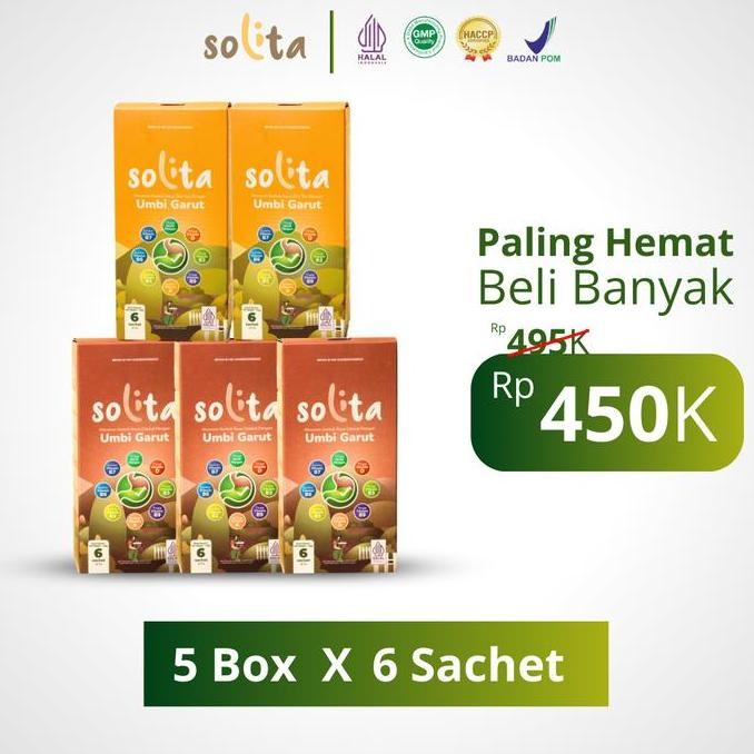 

Solita 5 Box Bundle Minuman Serbuk Herbal Asam Lambung Rasa Coklat Thai Tea Termurah