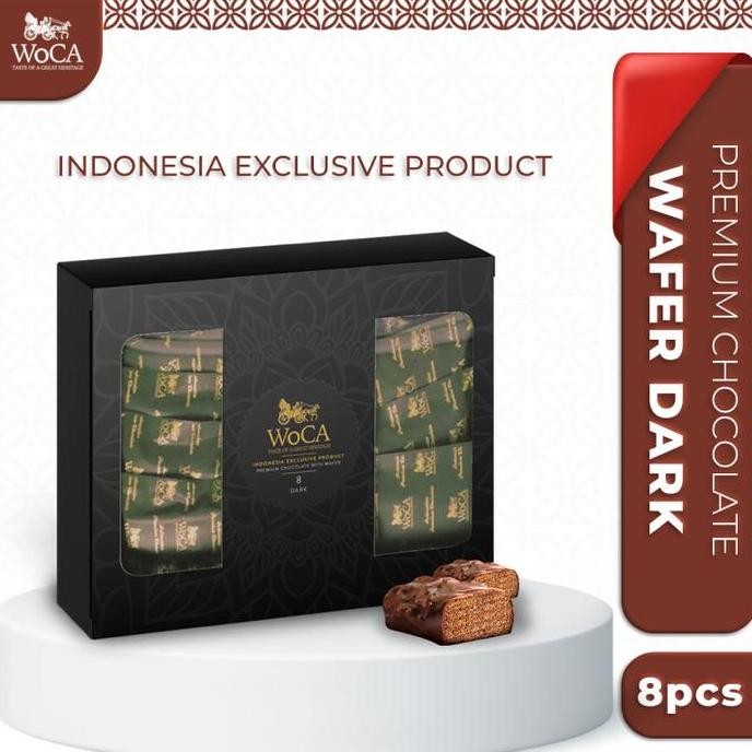 

WOCA Chocolate Dark Wafer Premium 8 Pack - Wafer Cokelat Hitam Termurah