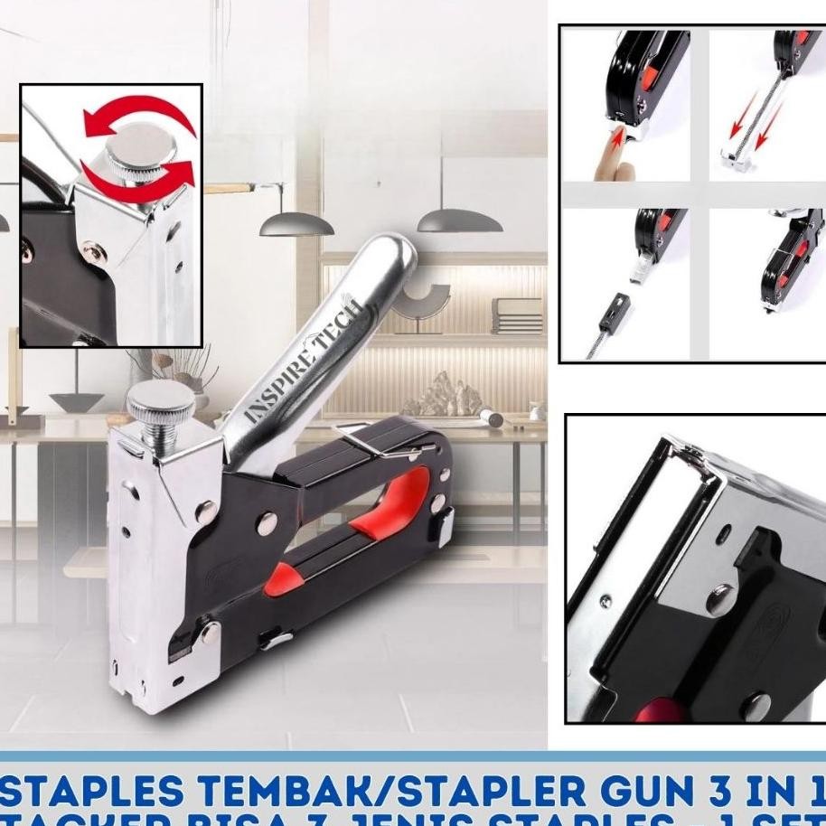 

Staples Stapler Gun 3 In 1 Taer Bisa 3 Jenis Staples 1 Set