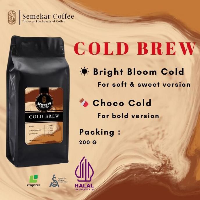

Semekar Coffee Cold Brew Series Kopi Secret Blend Roasted Beans Termurah
