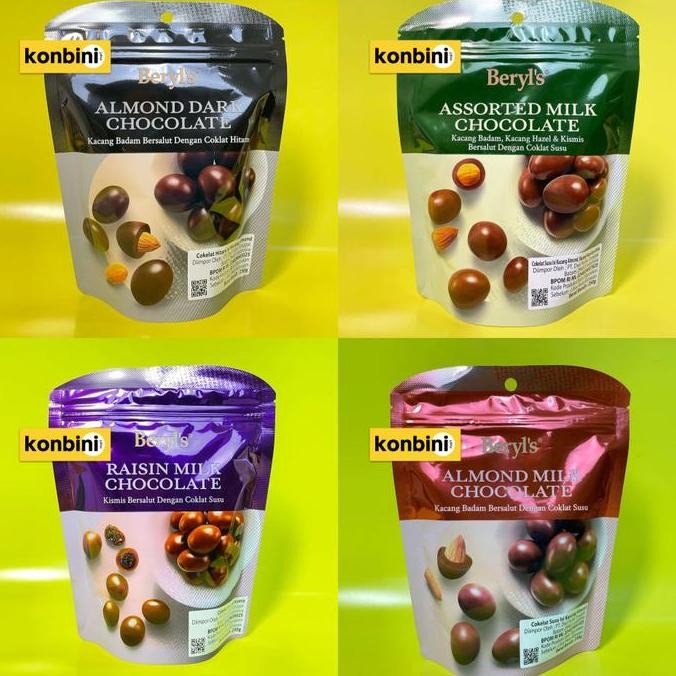 

Beryl's Pouch Chocolate Almond 250g Dark Chocolate Kacang Almond Coklat Malaysia Termurah