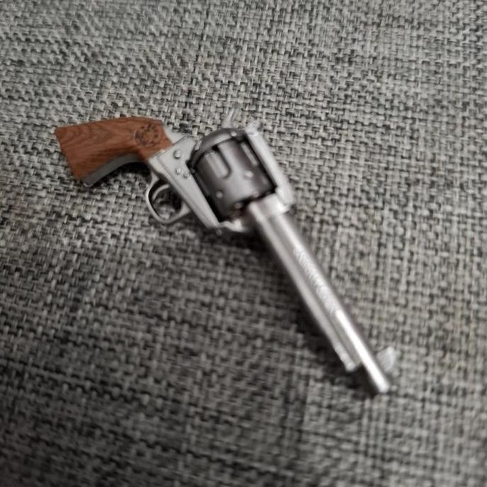 1/6 kitbash weapon gun revolver cowboy silver rare toys