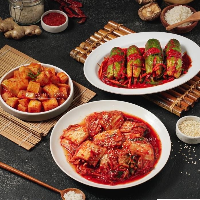 

Mix 3 Kimchi Sawi Timun Lobak Gram