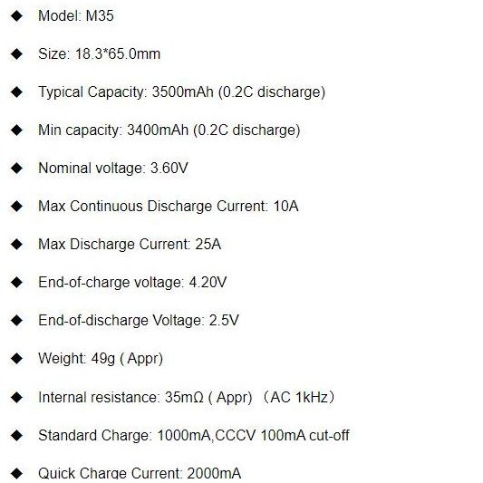 Sale Baterai Vapcell 18650 3500Mah 25A Rechargeable Original Cas Ulang