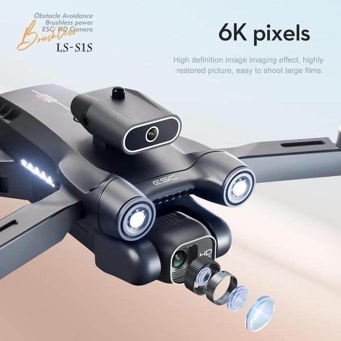 phantom 4  djl mini 3 rc S1S Mini Drone 4k Profesional 8K HD Camera Obstacle Avoidance Aerial Photog