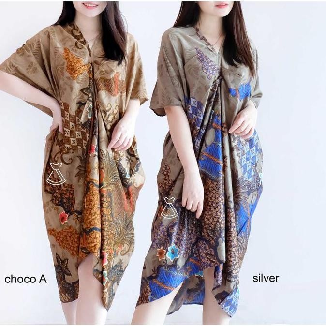 Dress Wanita / Dress Kaftan / Kaftan Batik / Bahan Katun Adem