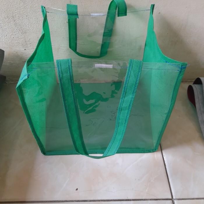 (Expert) tas hajatan transparan 22x22 tas mika tas makanan tas goodie bag