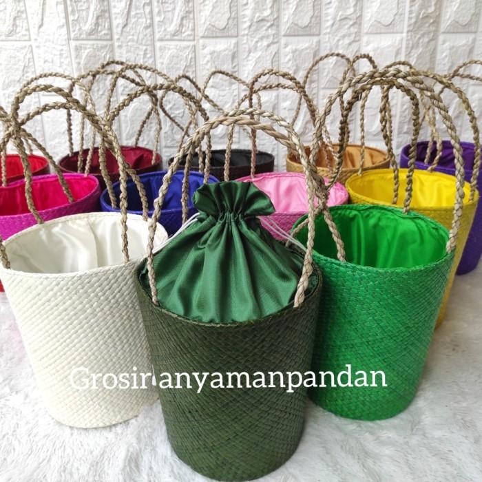 (Expert) TAS PARCEL PANDAN EMBER KERANJANG PARCEL LEBARAN TAS HANTARAN ANYAMAN