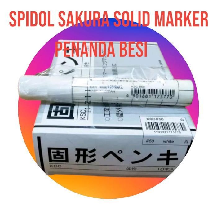 

Spidol Sakura Solid Steel Marker Penanda Besi Permanen Putih