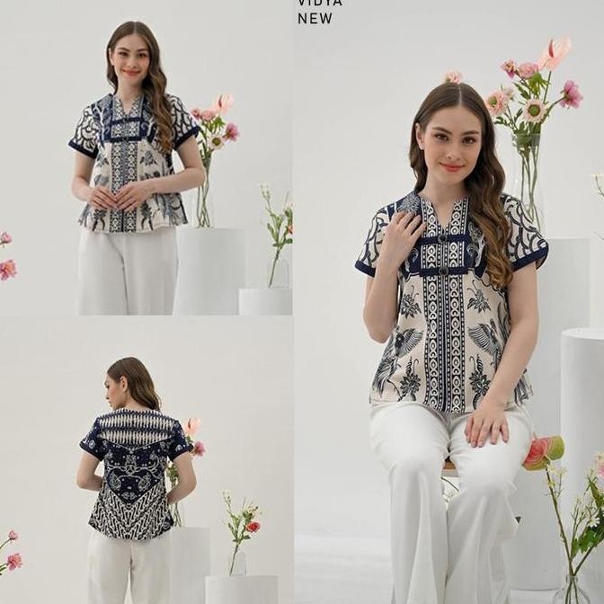 Vidya Blouse Wanita Atasan Wanita Atasan Wanita Blouse Batik Wanita Atasan Batik Wanita Kimono