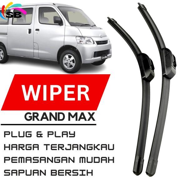 TAHAN LAMA Wiper Grand Max Pick Up Wiper Grand Max Minibus 1 Set Wiper Depan Grand Max Frameless