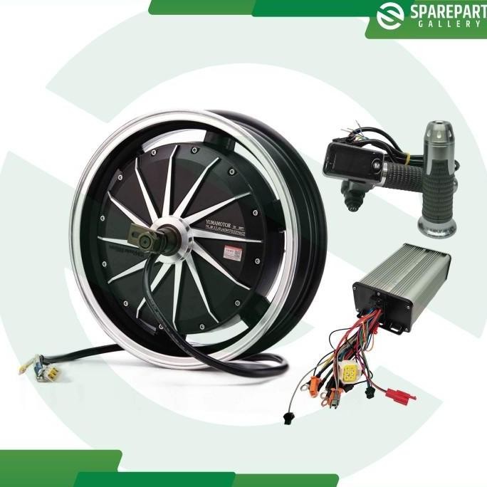 Paket Hub Dinamo Bldc Motor Listrik 48-72V 1500W Ring 14" (14Inch) - Paket 48V1500W Kualitas Terbaik