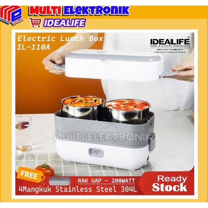 New Idealife IL-110A Electric Lunch Box | Pemanas Makanan Listrik Portable