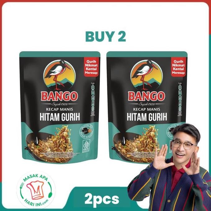 

[PROMO RUBEN ONSU] Bango Kecap Manis Gurih 550ml Twinpack SS