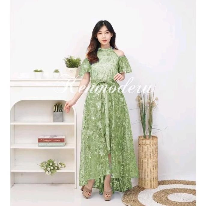 K268 Long Dress Wanita Korean Style kekinian / Kondangan gaun pesta mewah elegan / Dress bridesmaid 
