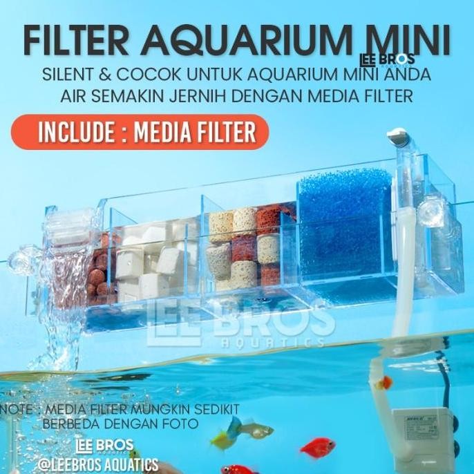 New Filter Gantung Akrilik Aquarium - Hanging Hang-On Filter Air