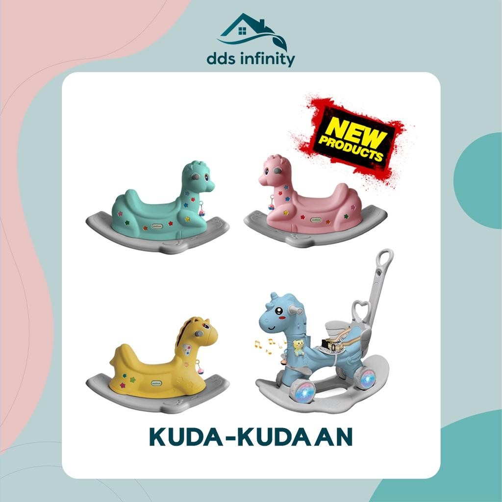 Kuda Kudaan Anak/Mainan Anak Hewan Kuda Jungkat Jungkit