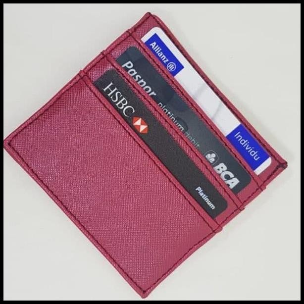 

TECHNOZIO Tempat kartu ATM /Card holder / Dompet kartu kredit merah