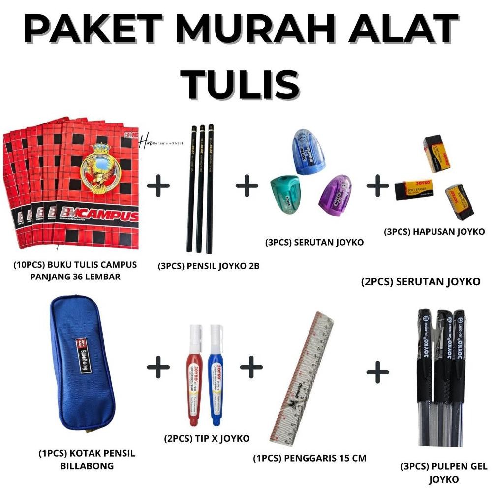 

PAKET ALAT TULIS SEKOLAH 8 IN 1/STATIONERY 1 SET ORIGINAL/BUKU UKURAN PANJANG/BOXY
