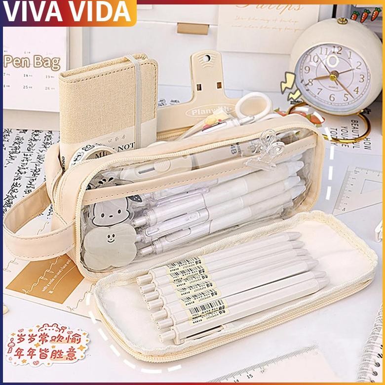 

Perlengkapan Sekolah Kotak Pensil Kawaii Kapasitas Besar, Kotak Pensil Pensil Lipat, Kotak Pensil Pensil untuk Anak Perempuan, Alat Tulis Siswa Kantor, Perlengkapan Sekolah