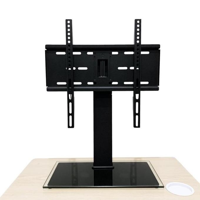 

Sale Universal Premium Tv Stand Glass Base Swivel Height Adjustment 26 - 55 Oximus Ev66