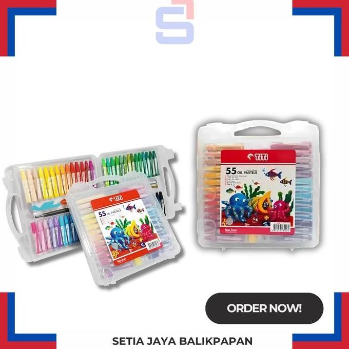 

%$%$%$%$] oil pastels/krayon Titi 55 warna