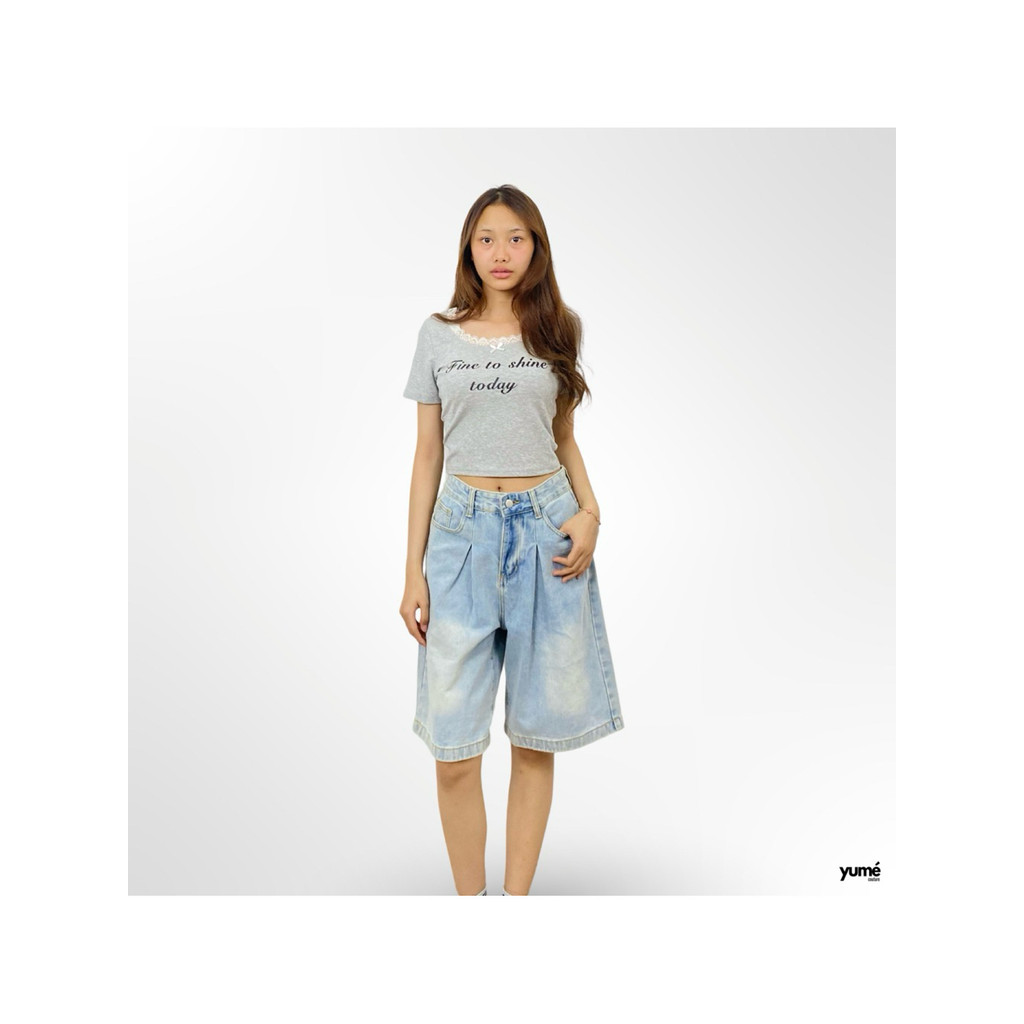 YUME Baggy Jorts Jeans