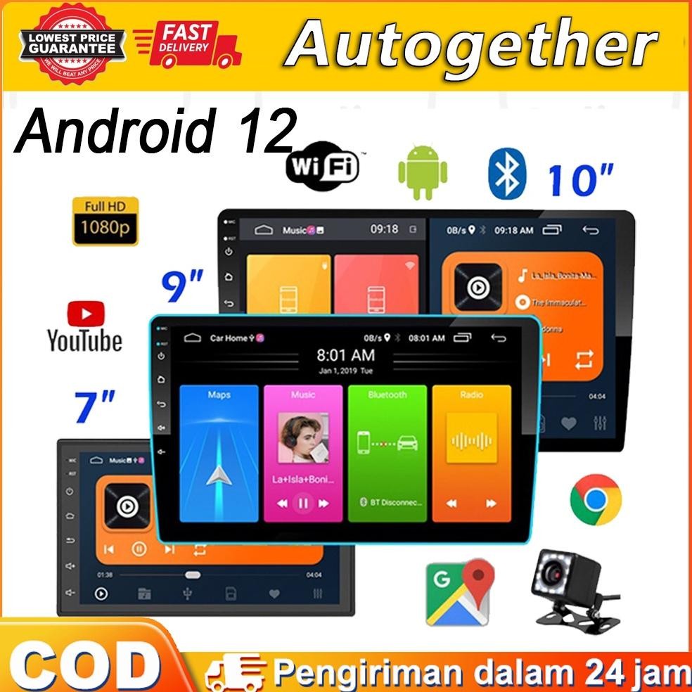 Terlaris Pemutar Android 7/9/10Inch Layar Ips Android 12 Mobil Stereo Radio Layar Sentuh Wifi Blueto