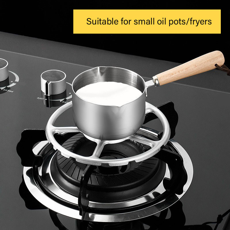 

Alas Kaki Tatakan kompor panci mini anti jatuh anti selip bahan stainless universal rak kaki panci susu