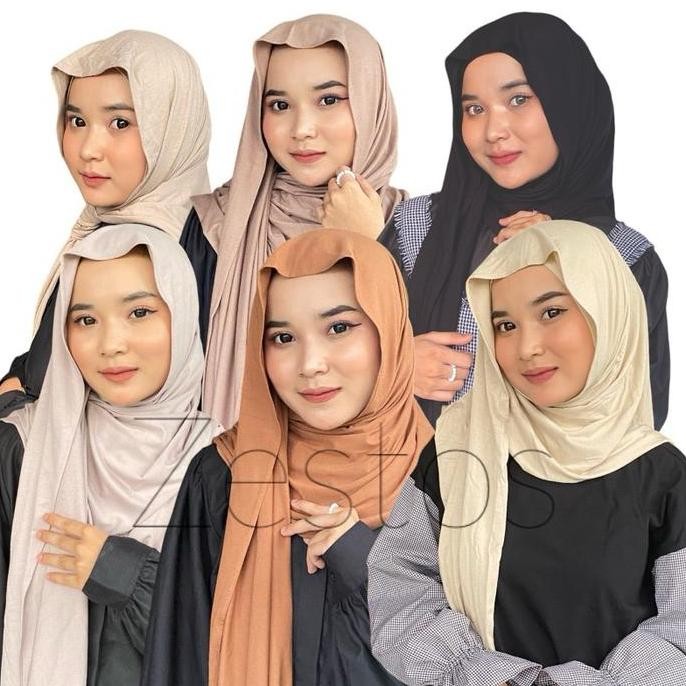 Terlaris PASHMINA INNER LEHER BAHAN KAOS RAYON BY ZESTOS | PASHMINA