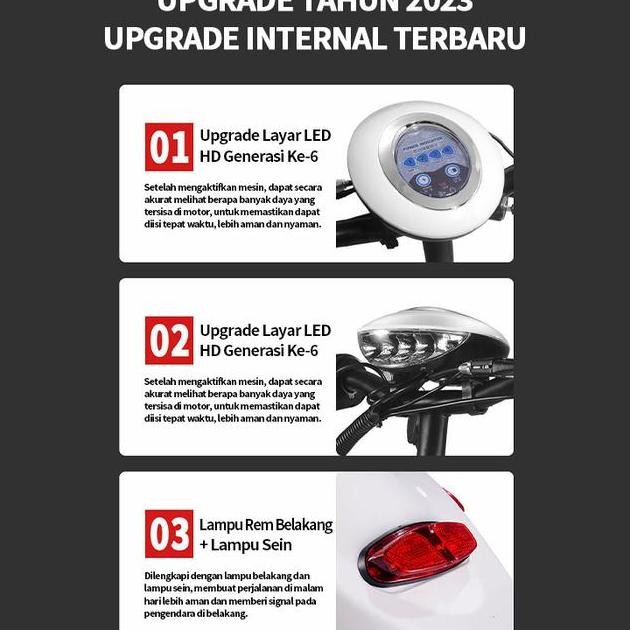 Ebuy Skuter Elektrik Listrik Lipat 10 Inchi Daya Tahan 35Km Ban Cakram Motor Outdoor Kaki Scooter