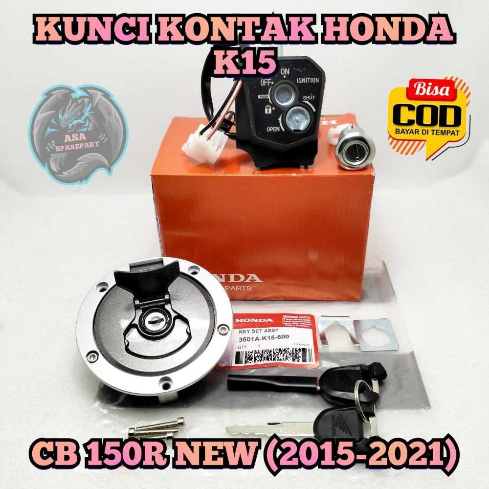 Promo Kunci Kontak K15 Asli Original Motor Honda Cb 150R New (2015-2021) / Led Konci Stop Kontak Sat