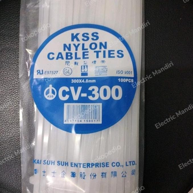 

Sale Kss Nylon Cable Ties Cv-300/ 30Cm X 4,8Mm - Putih