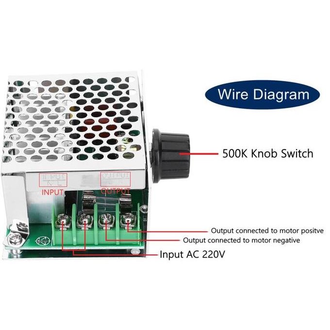 Motor Speed Controller Input Ac 220V To Dc 10-210V High Voltage Dimmer Kualitas Terbaik Harga Termur