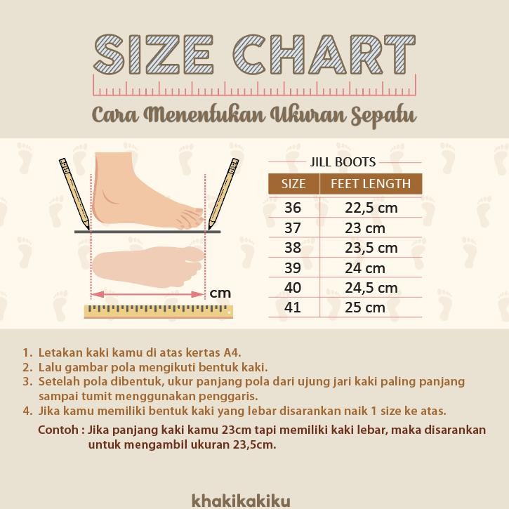 jy-6 fx-23 KHK By Khakikakiku Jill Oxford Cream Sepatu Kerja Wanita Original Original