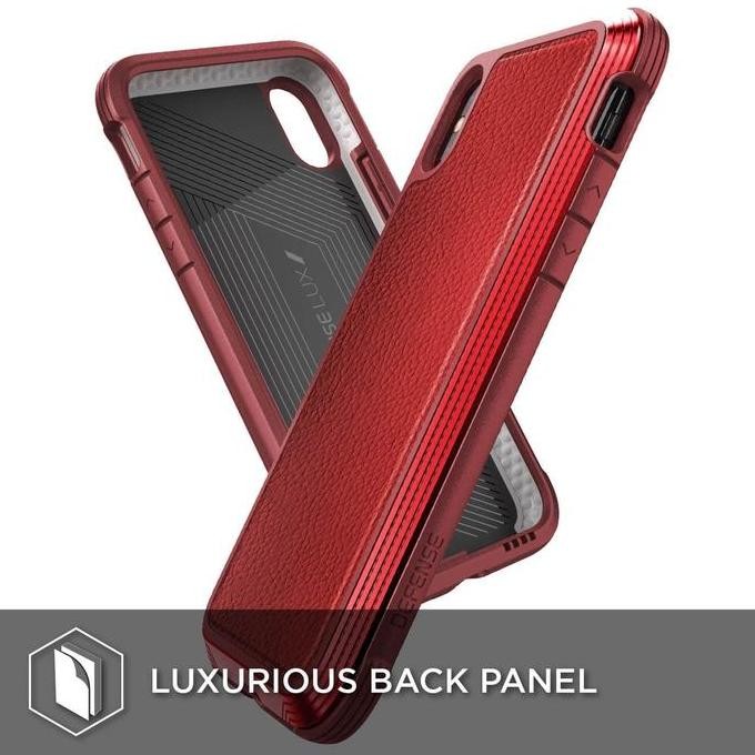 IPHONE XR 6.1 CASE X-DORIA SOFT SHELL DEFENSE LUX RED SHOCKPROOF Terlaris