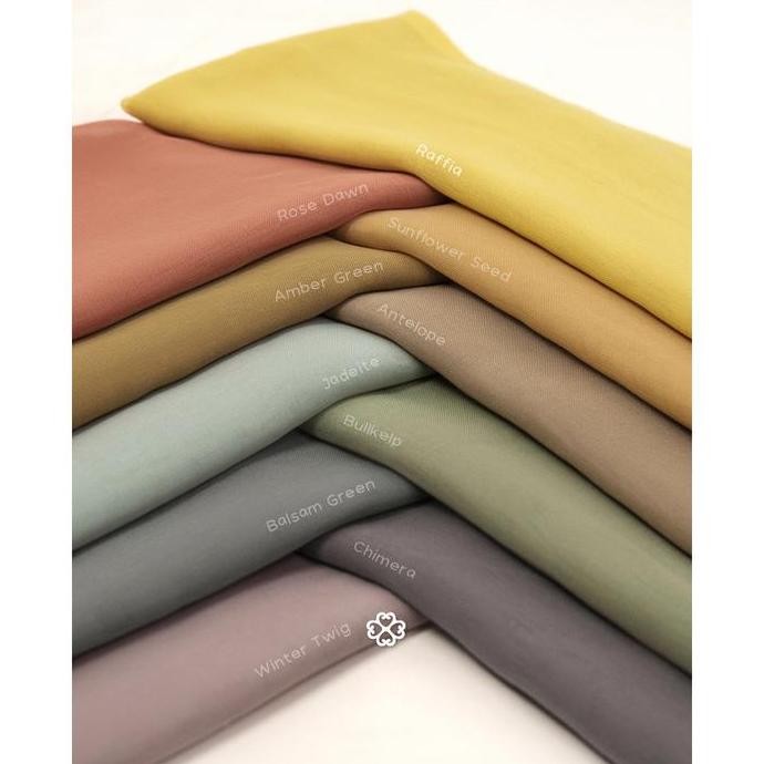(NEW COLORS) NAPOCUT HIJAB - PLAIN PARIS HIJAB SEGIEMPAT PARIS JAPAN PREMIUM VOL.1