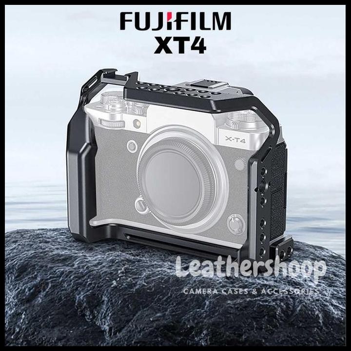 Cage Rig Fujifilm XT4 Fuji XT-4 L Plate Kamera Wadah Kamera Sangkar Aluminium Plat QR Arca Swiss