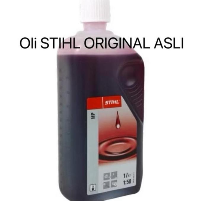 promo oli stihl 2t 1l oli 2 tak asli mesin chainsaw & potong rumput