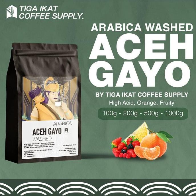 

original kopi arabika aceh gayo single origin fullwash | biji & bubuk coffee