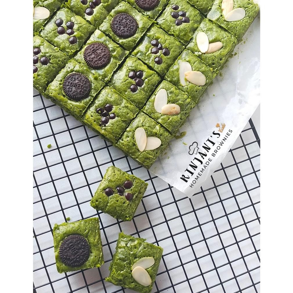 

Promoo!! Brownies Premium Matcha Brownies FUDGY Panggang Sekat Green Tea Brownies Custom