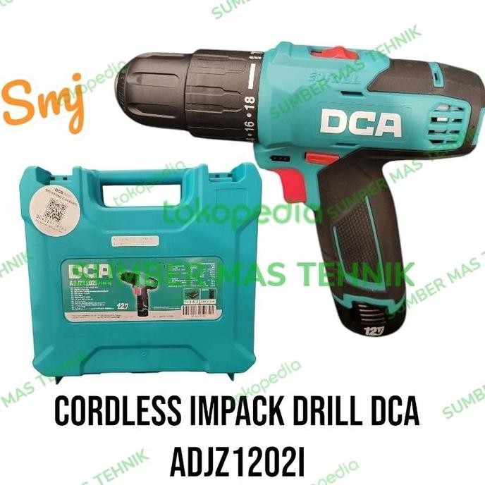 (1) bor batere dca adjz1202i bor batere impact dca 10m impack drill 12volt sumbermte Berkualitas