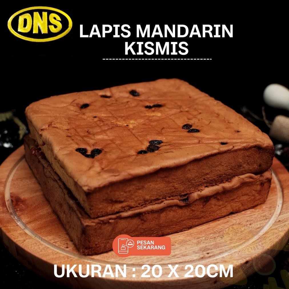 

Promoo!! Kue Lapis Mandarin PREMIUM Kismis 20x20cm / Homemade Lapis Mandarin Enak