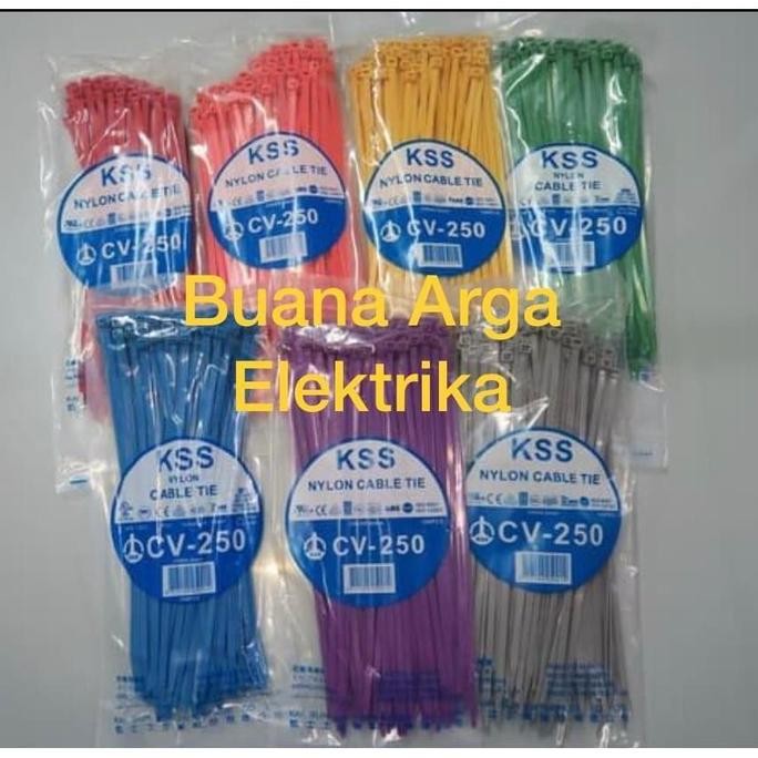 

promo kss cable ties cv-250x4.8mm kabel ties warna isi 100pcs