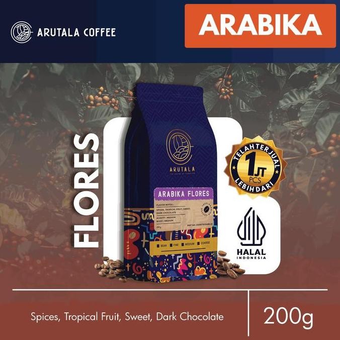 

READY ARUTALA KOPI ARABIKA FLORES BAJAWA 200GR | KOPI SPECIALTY ASLI INDONESIA