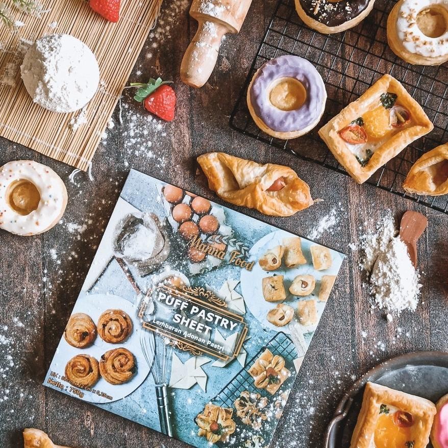 

Promoo!! Manna Food Puff Pastry Sheet / Adonan siap Lipat 88 x 22 cm