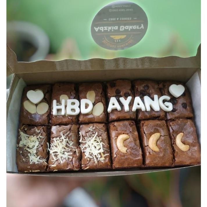 

Promoo!! Brownies panggang/Custom Ultah size 20x10