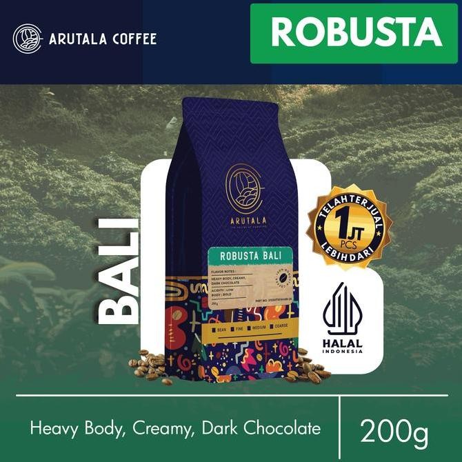 

original arutala kopi robusta bali 200g | biji bubuk roasted bali coffee