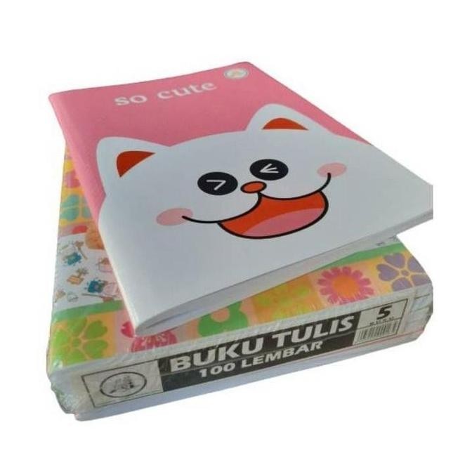 

(Pack) Buku Tulis Sekolah Garis 100 Lembar - Aa